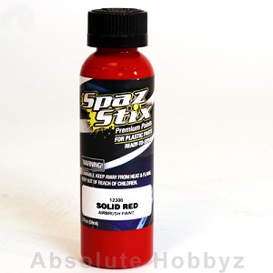 Spaz Stix Solid Red Airbrush Paint (2oz)