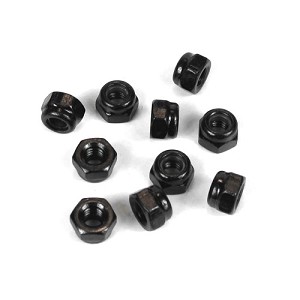 Tekno M4 Locknuts (black, 10pcs)