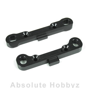 Tekno Adjustable Hinge Pin Braces (Rear, 7075 CNC, Gun Metal Anodized)