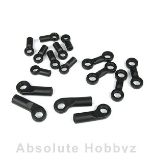 Tekno Rod Ends (brake/steering/sway bay linkage, 16pcs)