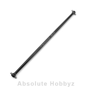 Tekno Tapered Driveshaft (center, front, 7075 aluminum, black anodized, EB/ET48)