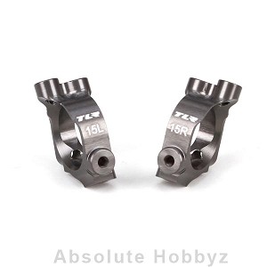 Team Losi Racing Castor Block Set, 15 degrees, Aluminum: 22-4