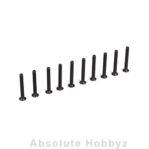 Team Losi Racing Flat Head Screws, M3 x 25mm (10)