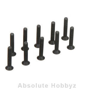 Team Losi Racing Flat Head Screws, M3 x 18mm (10)