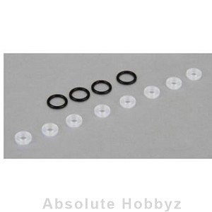 Team Losi Racing X-Ring Seals (8), Lower Cap Seals (4): All 8IGHT