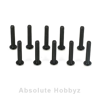Team Losi Racing Button Head Screws, M3 x 18mm (10)