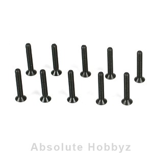 Team Losi Racing Flathead Screws, M2.5 x 16mm (10)