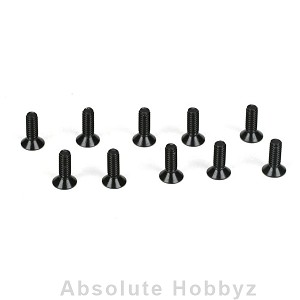 Team Losi Racing Flathead Screws, M2 x 6mm (10)