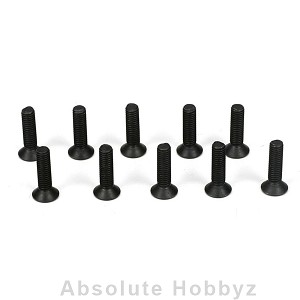 Team Losi Racing Flathead Screw, M3 x 12mm (10)