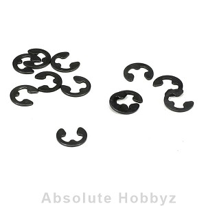 Team Losi Racing E-Clips, 3mm Shaft (12)