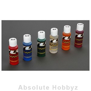 Team Losi Racing Shock Oil 6Pk, 50,60,70,80,90,100, 2oz