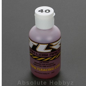 Team Losi Racing Silicone Shock Oil, 40 Wt, 4 Oz
