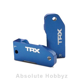 Traxxas L/R Aluminim Caster Blocks 30 Deg (Blue)