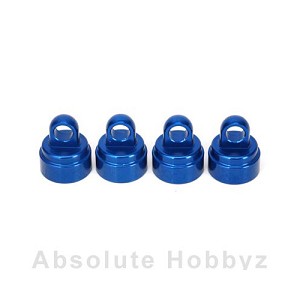 Traxxas Shock Caps Alum Blue (4)