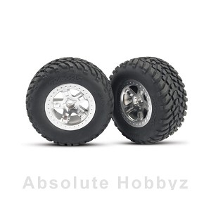 Traxxas Tires/Wheels Assembly Rear Slash