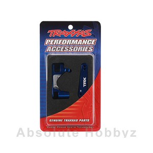 Traxxas Caster Blocks (c-hubs), 6061-T6 aluminum L+r (blue-anodized) Slash