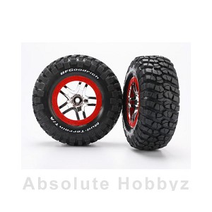 Traxxas Pre-Mounted BFGoodrich Mud TA Tire & SCT Split-Spoke Wheel (S1) (Chrome)
