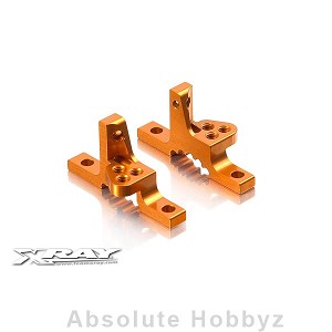 XRAY T3 Aluminum Upper Clamp with Adjustable Roll-Center RR-FL - Orange