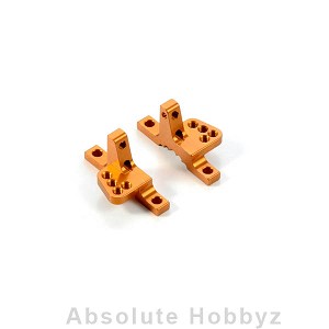 XRAY T4 Aluminum Upper Clamp with 4 Adj. Roll-Centers (L+R) - Orange