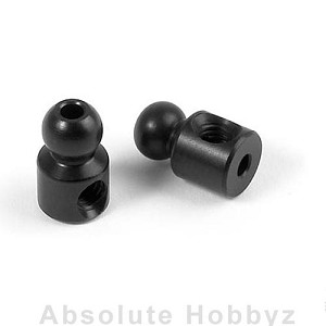 XRAY Aluminum 4.9mm Ball End - Black (2)