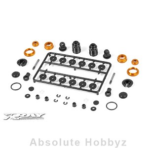 XRAY T4 Alu Shock Absorber - Set - Orange (2)