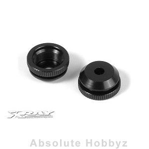 XRAY Xb808 Alu Shock Body Nut For Shock Boot (2)