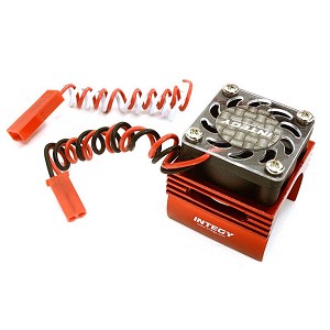 Integy Super BL Motor Heatsink w/ Fan (Red)