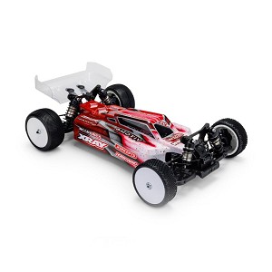 JConcepts XRAY XB4 2024 Clear Body w/Carpet / Turf / Dirt Wing