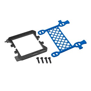 JConcepts Carbon Logo - Cargo Net Battery Brace (Blue)