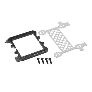 JConcepts Carbon Logo - Cargo Net Battery Brace (White)