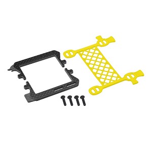 JConcepts Carbon Logo - Cargo Net Battery Brace (Yellow)