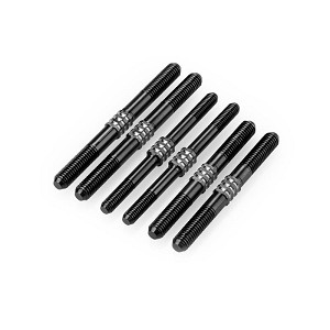 JConcepts HB Racing D819/E819 Fin Titanium Turnbuckle Set (Black) (6)
