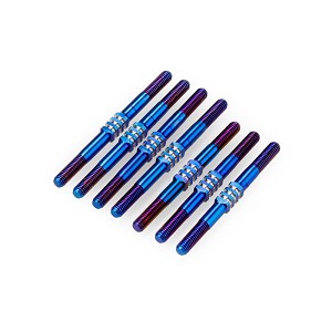 JConcepts TLR 22X-4 3.5mm Fin Turnbuckle Kit (Blue) (7)