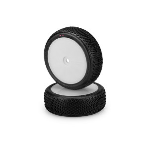 JConcepts Fuzz Bite LP 4wd Front Pre-Mounted White (Pink Compound) (2)