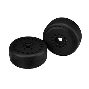 JConcepts Speed Fangs Belted Tire Pre-Mounted w/Cheetah Speed-Run Wheel (Black)(1pr)