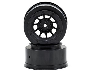 JConcepts 12mm Hex Hazard Short Course Wheels (Black) (for Traxxas Slash Front) (2)