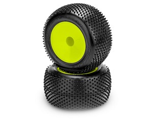 JConcepts Siren Pre-Mounted 1/10 Stadium Truck (Green Compound) (Yellow) (2) 