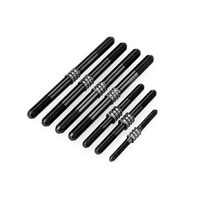 JConcepts Tekno NB48 2.1 Fin Titanium Turnbuckle Set (Black) (7)