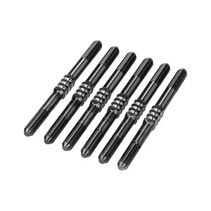 JConcepts RC10 B7/B7D Fin Titanium Turnbuckle (Stealth Black) (6)