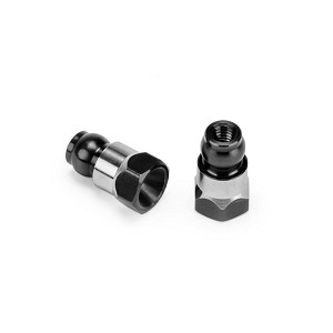 JConcepts RC10B7/B7D 10mm Fin Titanium Rear Stand Off (Black) (2pcs)