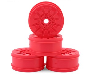 JConcepts Pioneer 83mm 1/8th Buggy Wheels (RM2 Pink) (4)