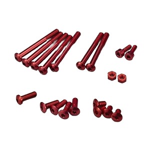 KO Propo Aluminum Screw Set B (Red) for EX-RR/EX-2/LDT/NEXT