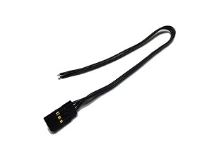 KO Propo Black Servo Lead (Gold Connector)