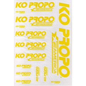 KO Propo America Yellow Decal