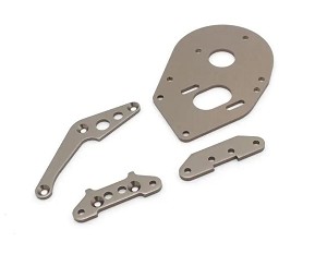 Kyosho 87' WC Optima Mid HD Plate Set Gunmetal
