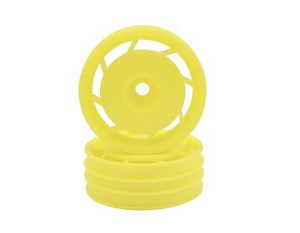 Kyosho Ultima 50mm 8D Front Wheels (Yellow) (2)