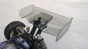 LeadFinger Racing Pre-Cut 1:8 Lexan Hammer Wing (Smoke) W/ Stabilizer (1)