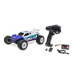 Losi 1/18 Mini-T 2.0 V2 2WD Stadium Truck Brushless RTR (Blue)
