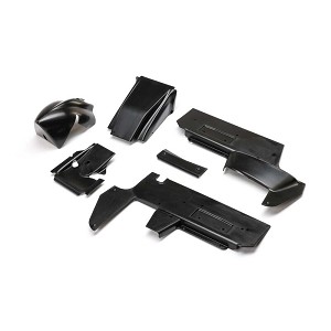 Losi Body Panel Set Black: 22s Sprint Car