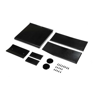 Losi Wing Panel Set Black: 22s Sprint